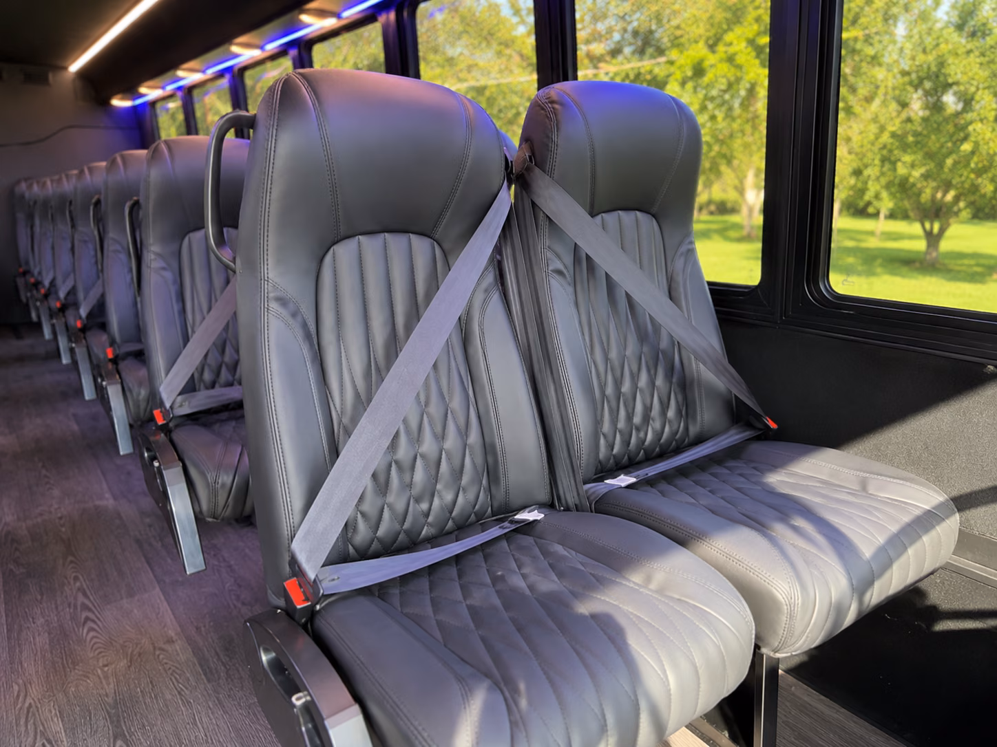 bristol 15 passenger minibus interior