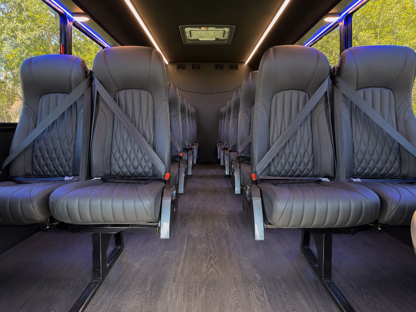 bristol 18 passenger minibus interior