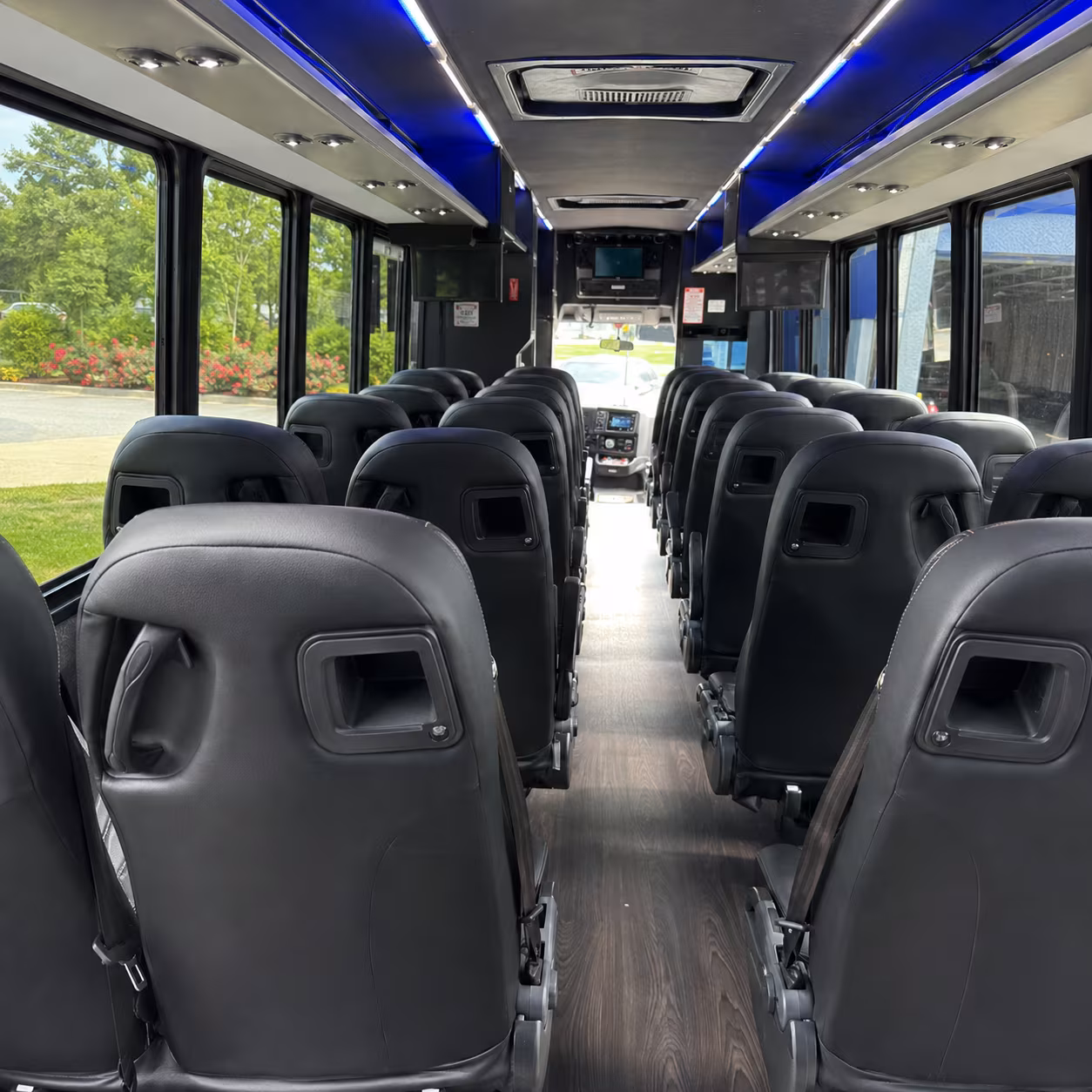 bristol 28 passenger minibus interior