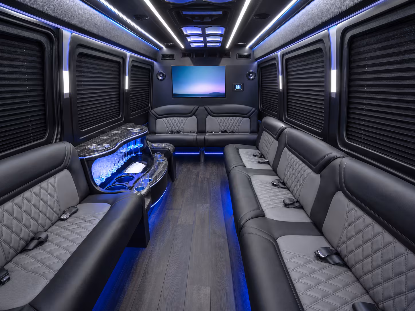bristol sprinter limousine inside