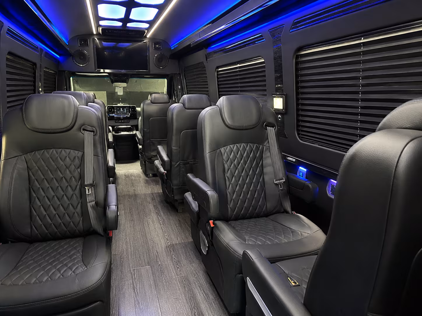 bristol sprinter van with driver inside