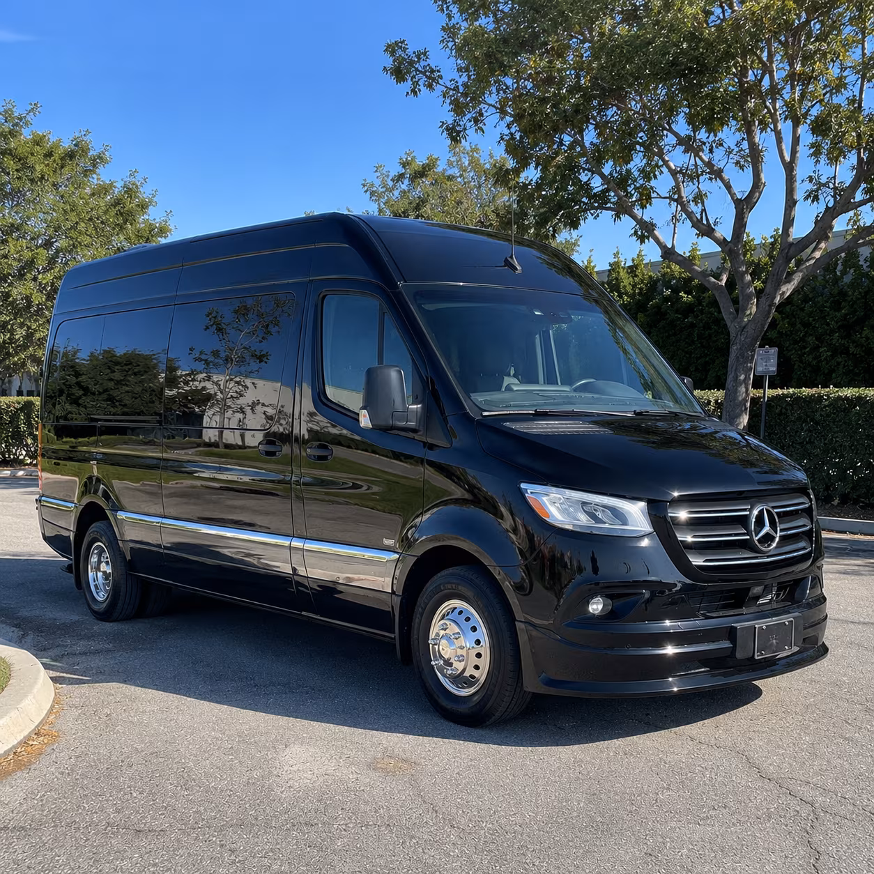 bristol sprinter van with driver